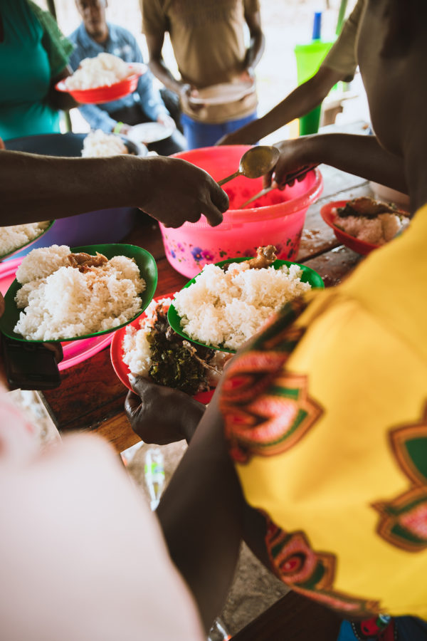 Chikolongo community provides rice to wildlife rangers